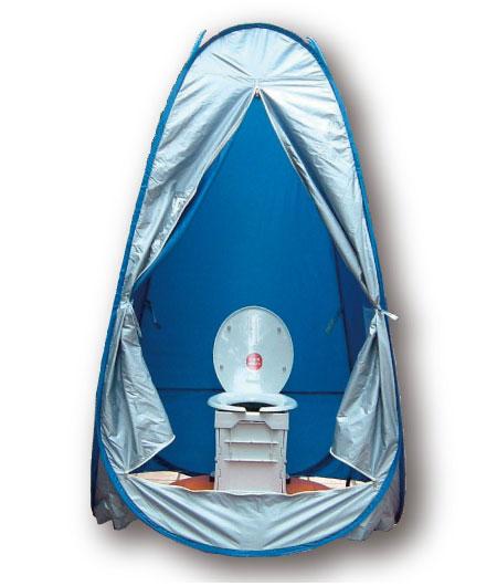 earthquake ・ Disaster-prevention measures.  [Emergency manhole toilet] If the electricity and water supply is stopped at the time of disaster, We have prepared an emergency toilet that can be simplified installation in sewage basins in disaster prevention warehouse.