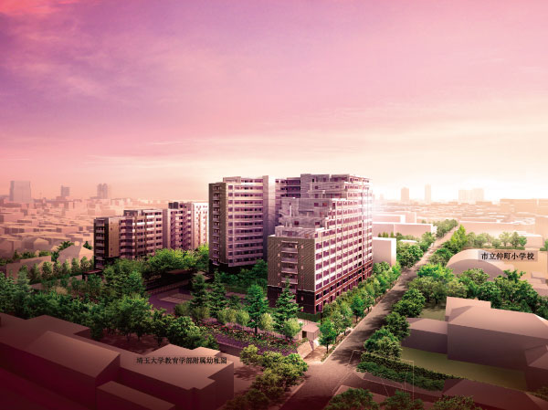 Buildings and facilities. Urawa Tokiwa, Seismic isolation mansion. It prospered as a post town, As a province capital, Furthermore, Urawa land of which have been over the history as educational city. Among them,, "Urawa-ku, Tokiwa" is, As one of the leading mansion district Urawa, It continues ticking time quietly until today. (Exterior view)