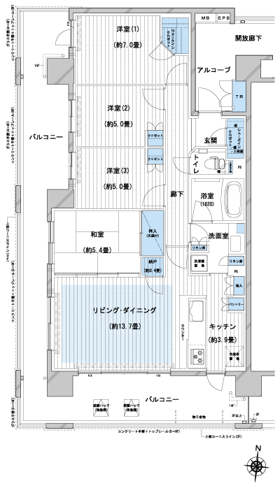 Floor: 4LDK + WIC + SIC + N, the occupied area: 92.34 sq m, Price: 63,380,000 yen, now on sale