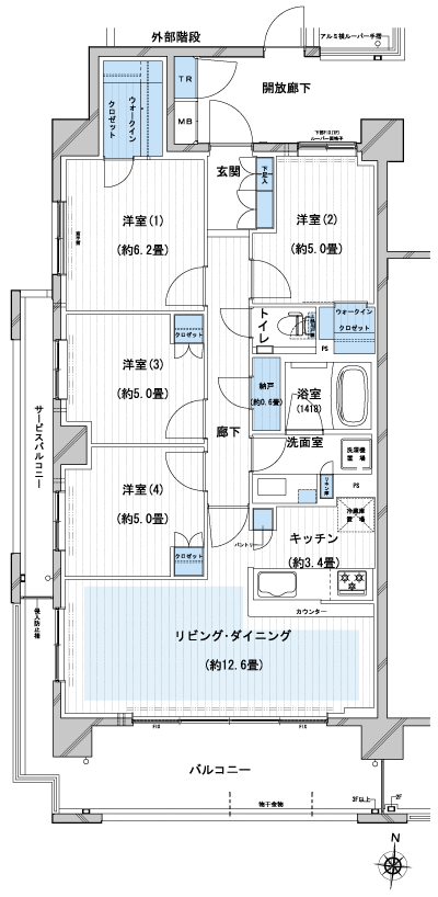 Floor: 4LDK + 2WIC + N, the area occupied: 85.5 sq m, Price: TBD