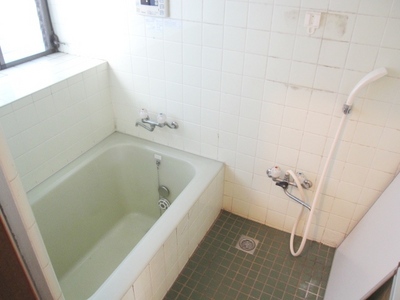 Bath. Bathing with a bay window