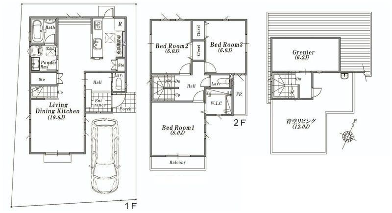 Floor plan. 44,500,000 yen, 3LDK+S, Land area 106.16 sq m , Building area 102.25 sq m floor plan