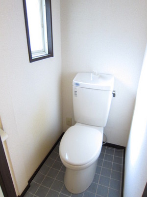 Toilet. Toilet There is a window