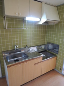 Kitchen. Gas stove is installed Friendly Kitchen.