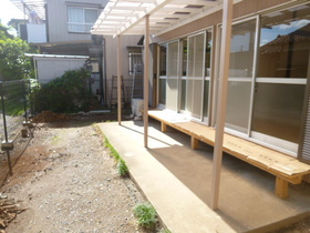 Building appearance. There is also a private garden.