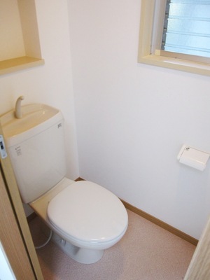 Toilet. Restroom is also a pre-renovation!