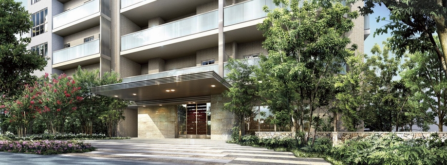 Entrance driveway with a canopy is controversial room / Rendering ( ※ )