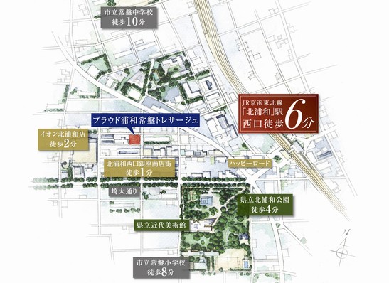 Local peripheral illustrated map (in fact a somewhat different in those drawn on the basis of the map)