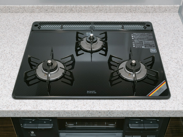 Kitchen.  [Schott glass top plate] Germany ・ Adopt a shot manufactured by heat-resistant ceramic glass top plate. Not only beautiful, Strongly to heat and shock, Difficult dirty luck, It is easy to clean.