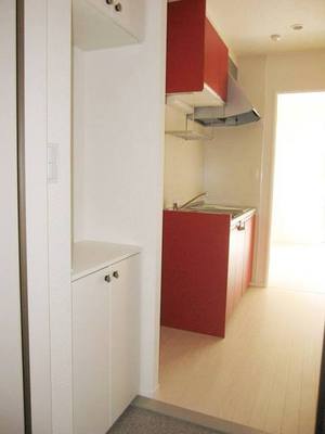 Entrance. There is also a cupboard in the front door