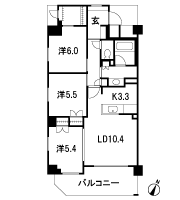 Floor: 3LDK + WIC + TR, the occupied area: 71.52 sq m