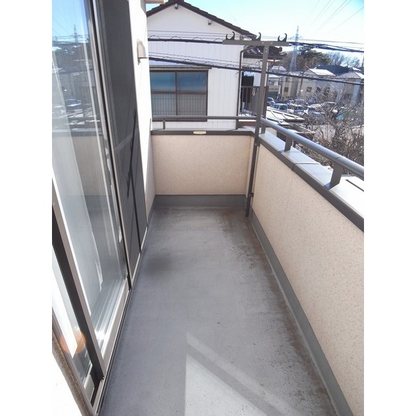 Balcony. Balcony of corner room