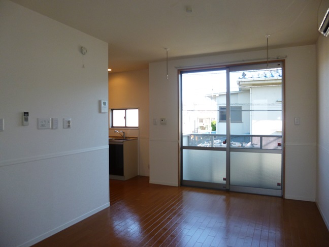 Living and room. Bright living room facing the east balcony