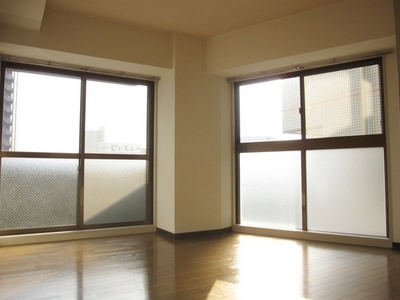 Living and room. Bright two-plane daylight Western-style