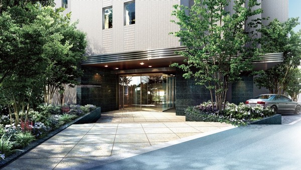 entrance ・ Porte-cochere (Rendering ※ )