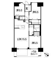 Floor: 3LDK + OS + W, the occupied area: 70.24 sq m