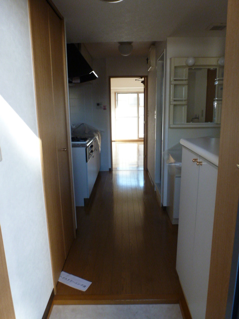 Entrance. Kitchen space of spread