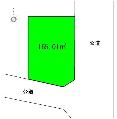 Compartment figure. Land price 64,800,000 yen, Land area 165.01 sq m