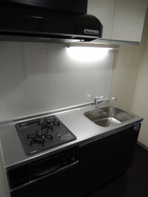 Kitchen. Two-burner stove is of system Kitchen.