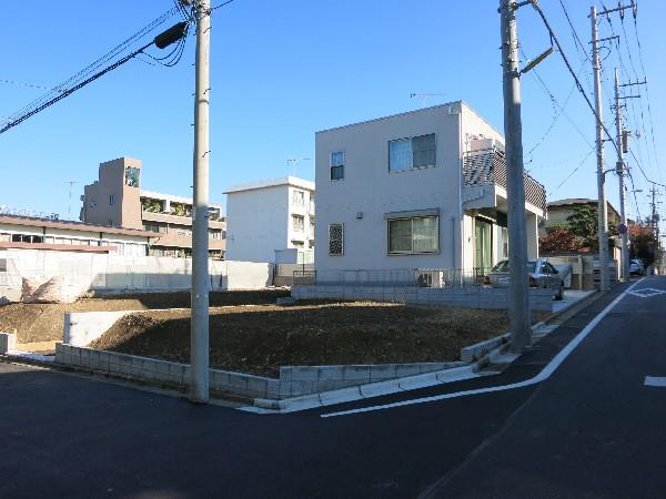 Local land photo. Located in the corner lot on the south side 5.4m × 6.3m west. ventilation ・ It is both good per yang.