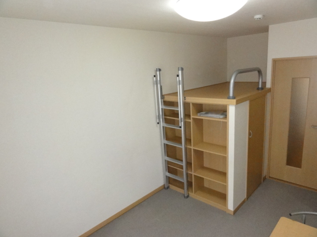 Other room space. Bed flat has become cabinet.