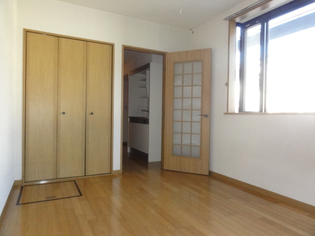 Living and room. Closet are equipped in the room.