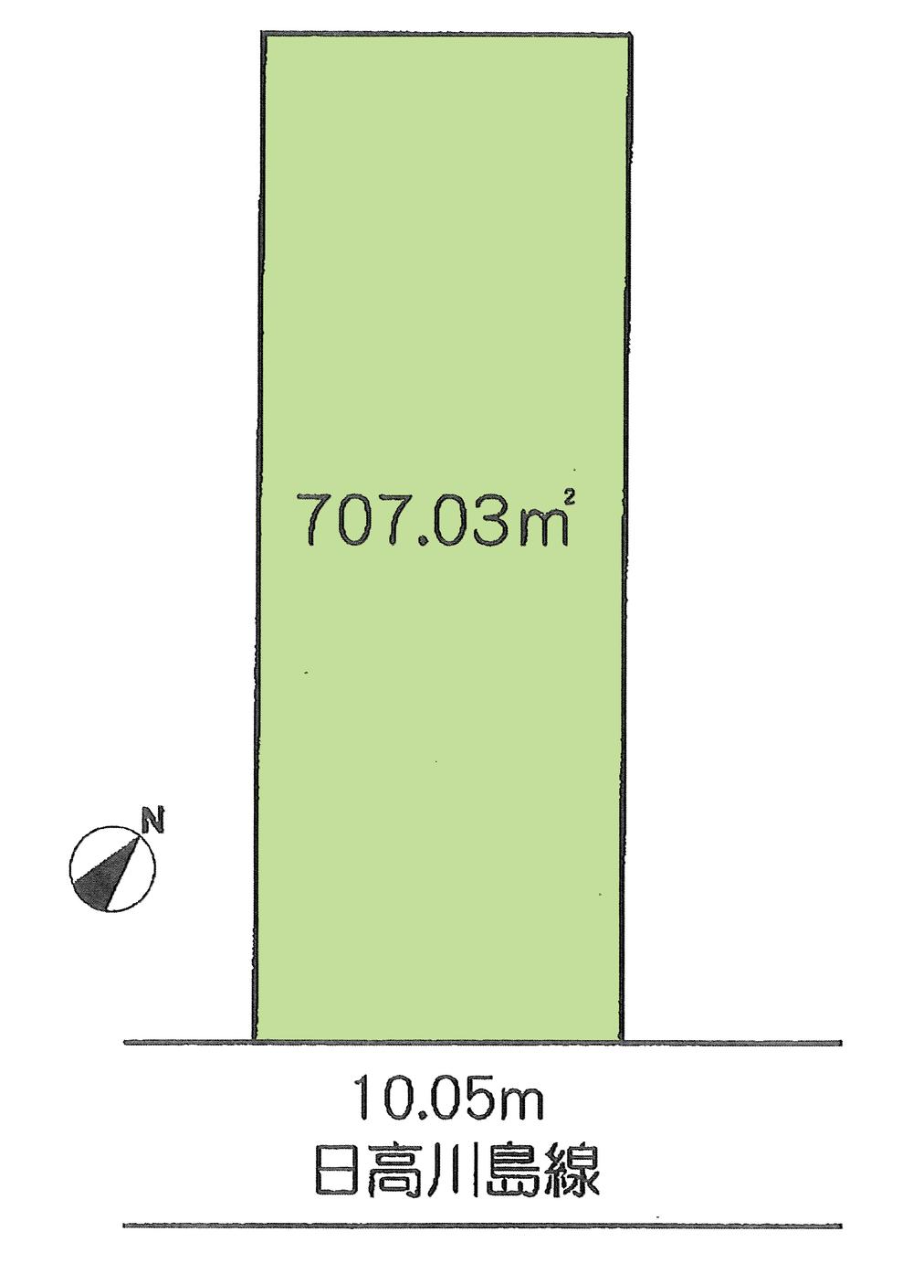 Compartment figure. Land price 55 million yen, Land area 707.03 sq m compartment view