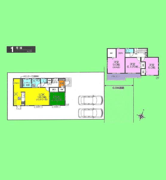 Floor plan. 26,900,000 yen, 4LDK, Land area 179.98 sq m , Building area 107.02 sq m