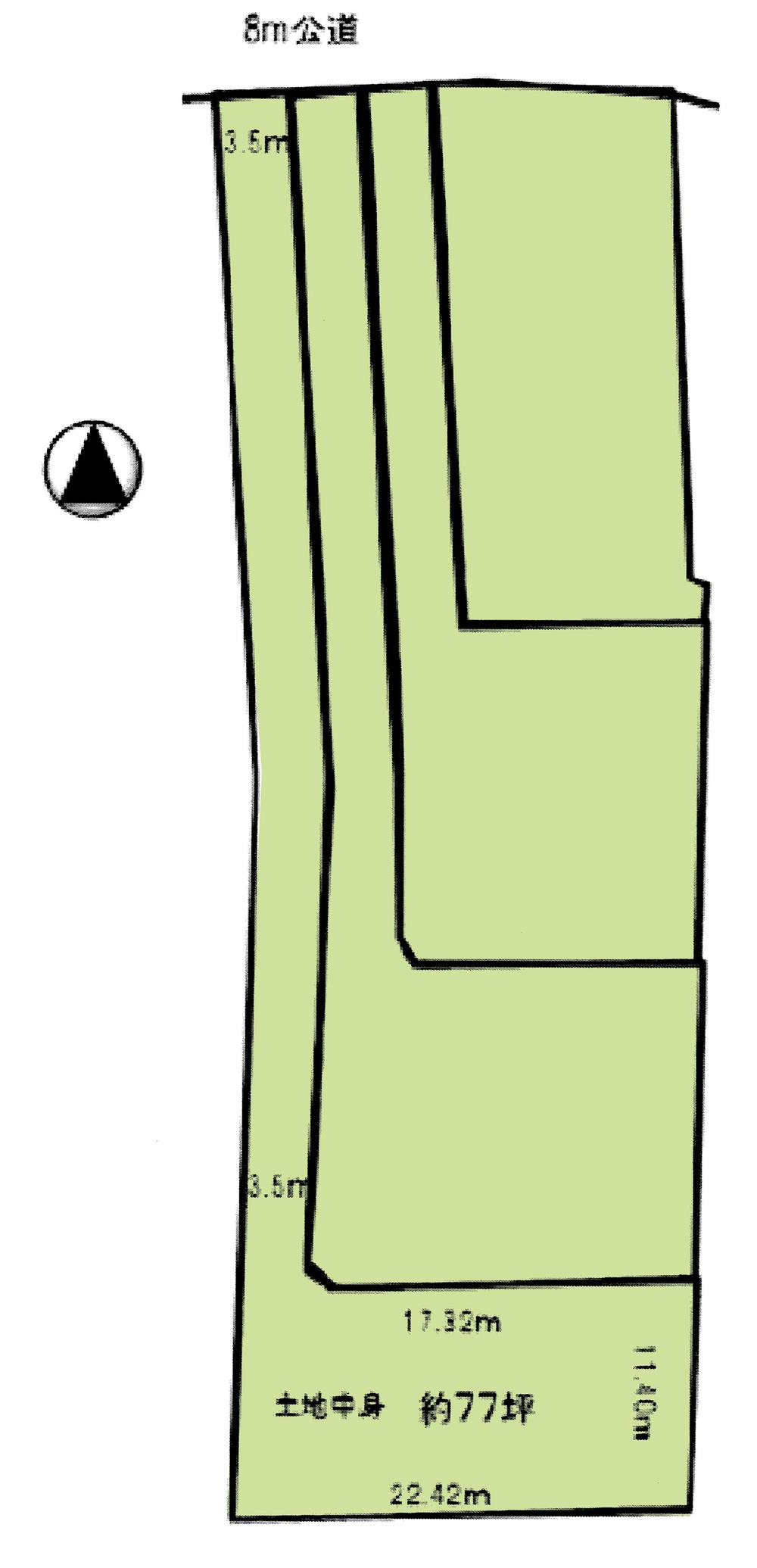 Compartment figure. Land price 5.8 million yen, Land area 463.87 sq m compartment view