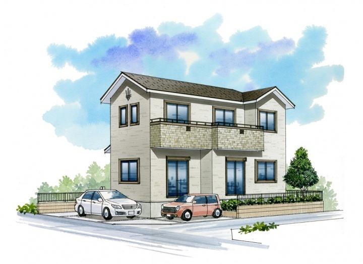 Rendering (appearance).  [Sutenia] Glad convenient, Station Chica life. Commute, Also attending school, Also for shopping and leisure. Station Chika life to living more convenient. 