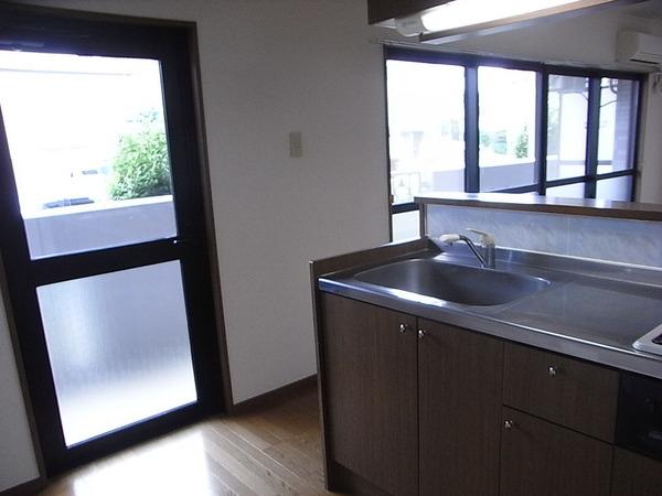 Kitchen. Bright counter kitchen