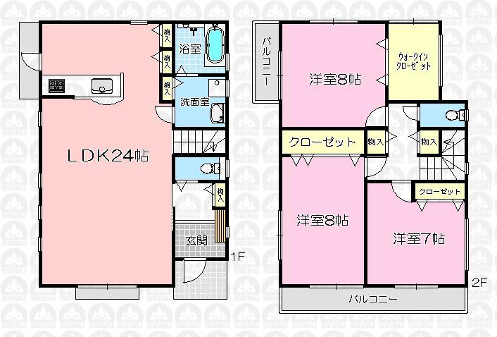 Building plan example (floor plan). Building plan example (A No. land) Building Price 15 million yen, Building area 111.79 sq m