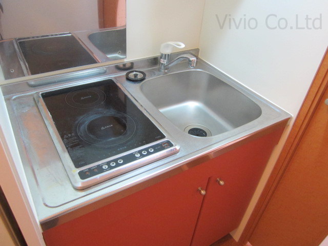 Kitchen. 2-necked is with electric stove.