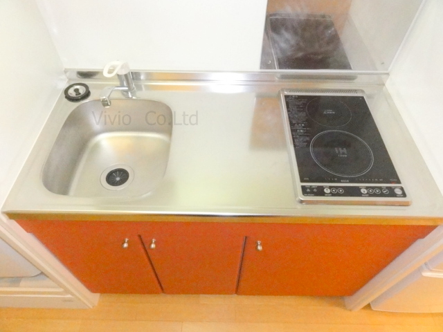 Kitchen. Since the wide-type You can also enjoy dishes. 