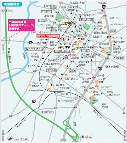 Local guide map. The entire map