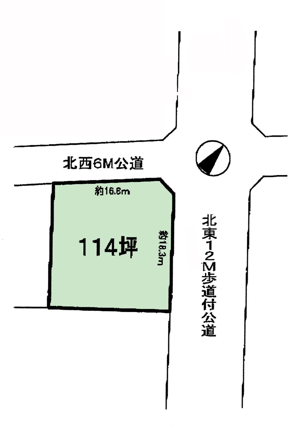 Compartment figure. Land price 57 million yen, Land area 377 sq m compartment view