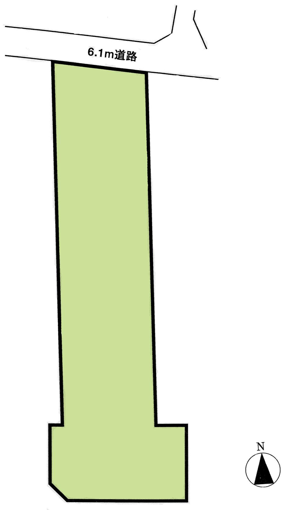 Compartment figure. Land price 12.8 million yen, Land area 641.78 sq m compartment view