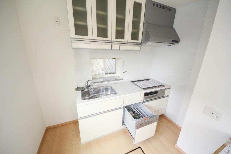 Kitchen. Automatic dishwasher, IH with system kitchen cooking heater