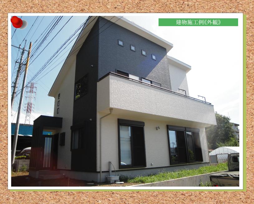 Building plan example (exterior photos). Building construction cases "appearance"