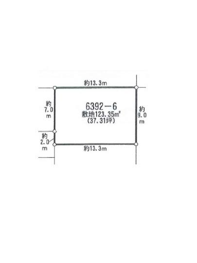 Compartment figure. Land price 13,950,000 yen, Land area 123.35 sq m compartment view
