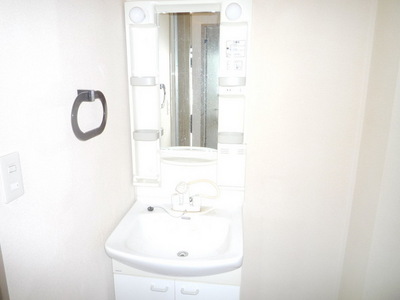 Washroom. Clean is a wash basin!