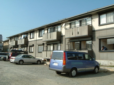 Building appearance. Sunny