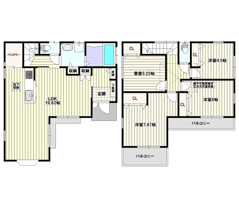Floor plan. 25,800,000 yen, 3LDK + S (storeroom), Land area 104.37 sq m , Building area 104.61 sq m floor plan