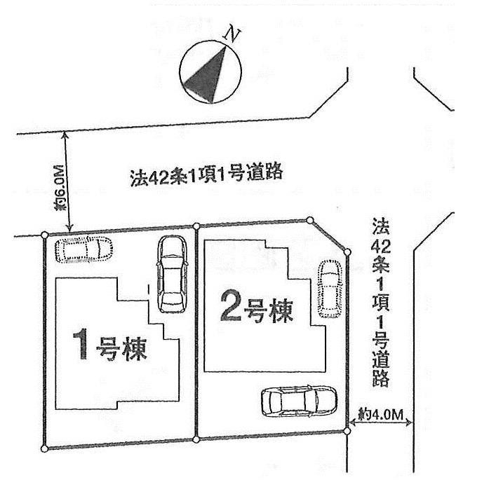 The entire compartment Figure. Calm residential area, Car space 2 cars