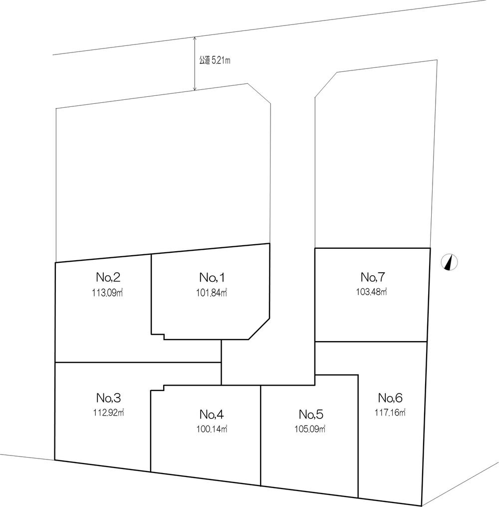 The entire compartment Figure. The entire compartment Figure. All building land area 100 sq m or more, All are seven buildings