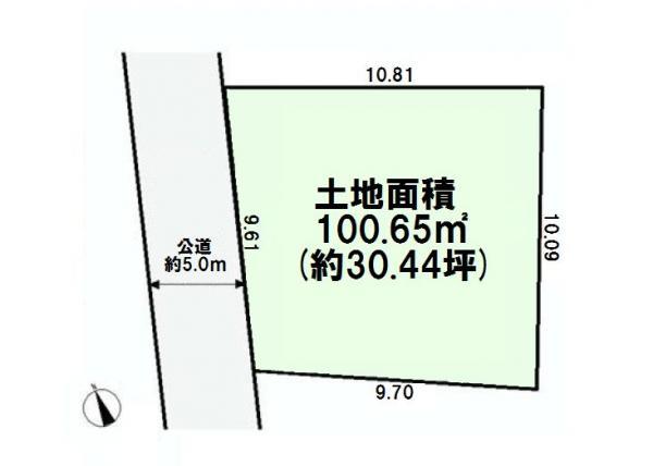Compartment figure. Land price 36 million yen, You can architecture at the land area 100.65 sq m Free Plan