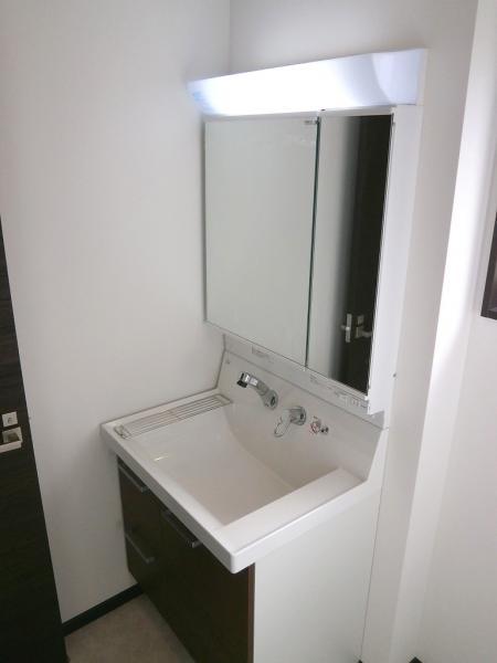 Wash basin, toilet. Vanity: 2013 October