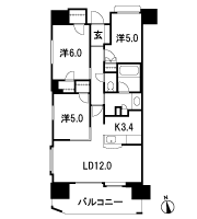 Floor: 3LDK + 3WIC, the area occupied: 70.6 sq m, price: 45 million yen, currently on sale