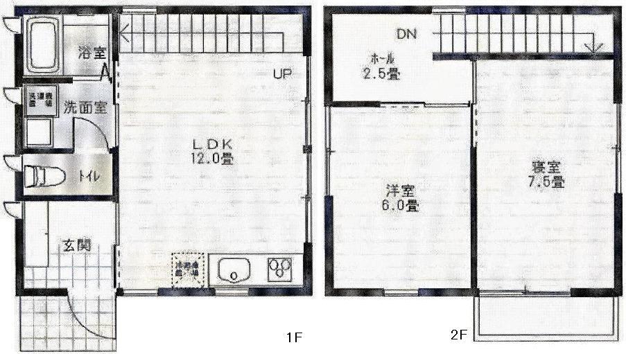 Floor plan. 24,800,000 yen, 2LDK, Land area 52.8 sq m , Building area 59.62 sq m floor plan