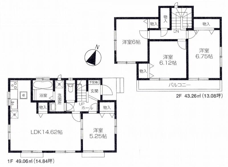 Floor plan. 27,800,000 yen, 4LDK, Land area 100.08 sq m , Building area 92.32 sq m floor plan